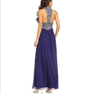 Purple-violet sequin formal dress